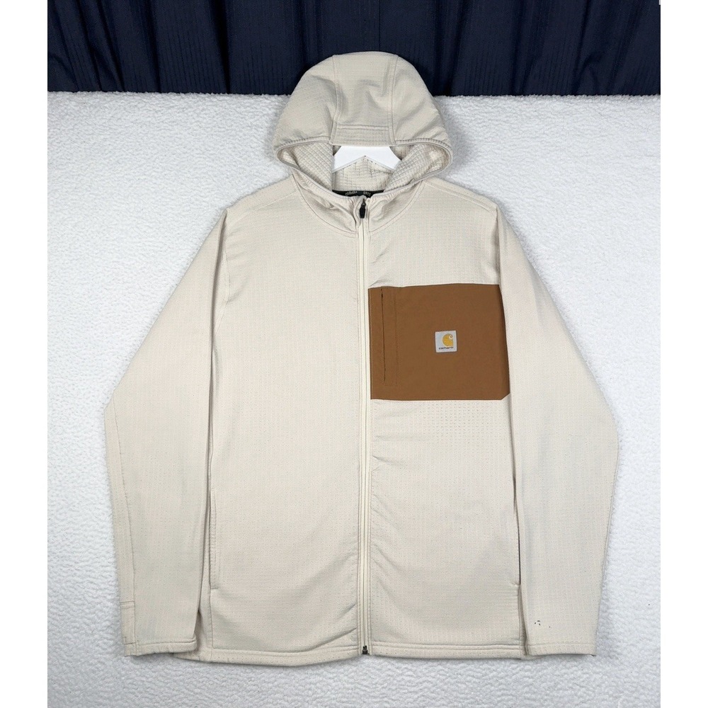 CARHARTT Force Jacket Full Zip Lightweight - Beige Brown - Men's M - SAMPLE